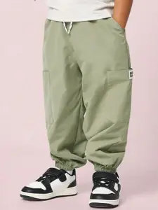 BAESD Boys Relaxed Loose Fit Cotton Cargos Trouser