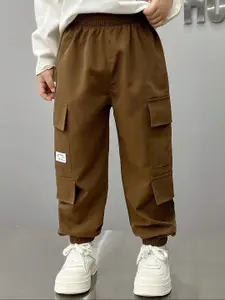 BAESD Boys Relaxed Loose Fit Cotton Cargos Trousers