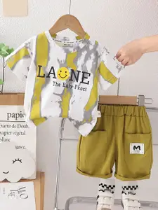 INCLUD Boys Printed Short Sleeves T-Shirt With Shorts