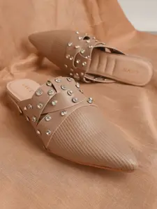 Lavie Women Embellished Mules Flats