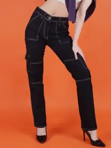 Metronaut Women Classic Slim-Fit Mid-Rise Jeans