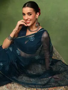 Sangria Embroidered Sequinned Saree