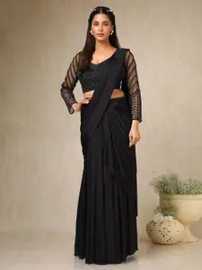 Soch Beads and Stones Embellished Saree With Blouse Piece