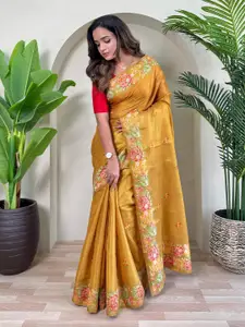 Anouk Woven Design Silk Blend Saree