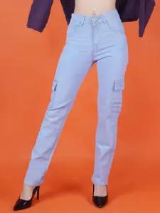 Metronaut Women Classic Mid-Rise Low Distress Jeans