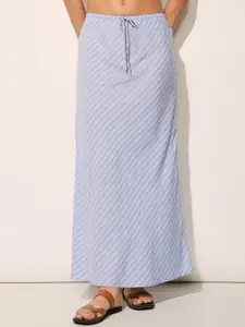 ONLY Striped Pencil Maxi Skirt