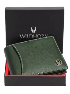 WildHorn Men Leather Two Fold Wallet