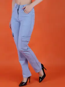 Metronaut Women Classic Relaxed Fit Mid-Rise Clean Look Non Stretchable Jeans