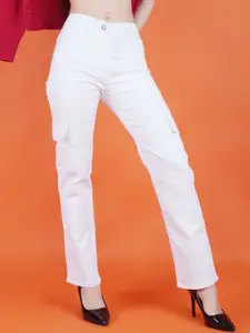 Metronaut Women Classic Mid-Rise Low Distress Jeans