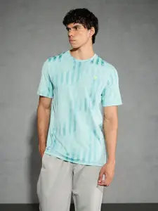 Technosport Men DOUBLE COOL Antimicrobial Slim Fit Abstract Printed Sports T-shirt