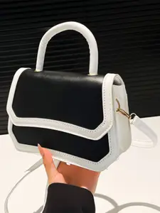 HAUTE SAUCE by  Campus Sutra HAUTE SAUCE by Campus Sutra Women Multicolour Colourblock Hand Bag