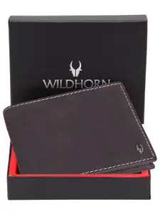 WildHorn Men Leather Two Fold Wallet
