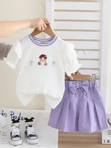 INCLUD Girls Top with Shorts