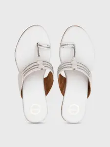 Dhaga Women Woven Design Slip-On Heels