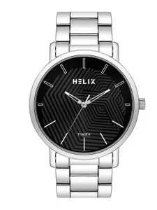 Helix By Timex Black Round Dial Analog Stainless Steel Men Watch - TW053HG01