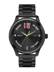 Helix By Timex Black Round Dial Analog Men's Watch - TW043HG31