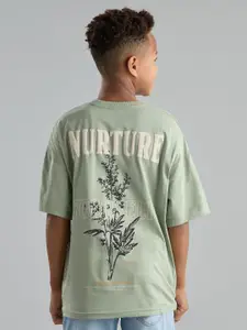 max Boys Drop-Shoulder Sleeves Applique T-shirt