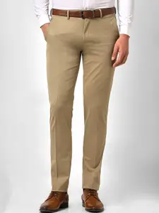 Van Heusen Men Textured Slim Fit Trousers