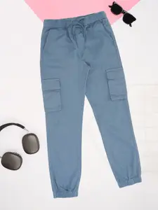 Pantaloons Junior Boys Pure Cotton Mid-Rise Joggers