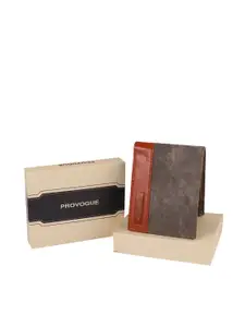 Provogue Men Textured Two Fold Wallet