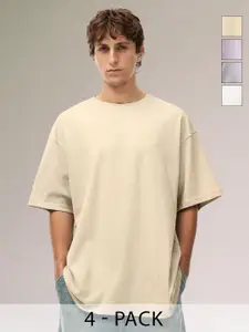 PRONK Men Oversized Solid T-shirts Pack