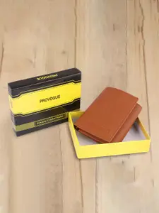 Provogue Men Textured PU Three Fold Wallet