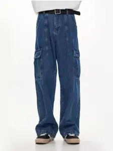 StyleCast x Revolte Men Straight Fit Light Fade Jeans