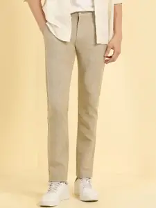 Allen Solly Men Slim Fit Mid-Rise Trousers