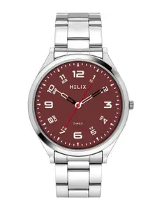 Helix By Timex Grey Rectangle Dial Analog Men's Watch - TW064HG02T