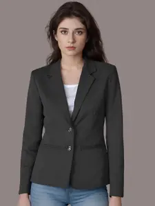 Moda Rapido Notched Lapel Collar Single-Breasted Formal Blazer