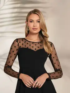 DressBerry Showoff Plus Women Gathered or Pleated Fit & Flare Dress