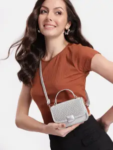 DressBerry Textured Structured Satchel