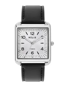 Helix By Timex White Rectangle Dial Analog Men's Watch - TW064HG00T