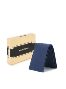 Provogue Men Textured PU Two Fold Wallet