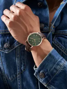 Fastrack Men Dial & Leather Straps Analogue Watch 38159WL01