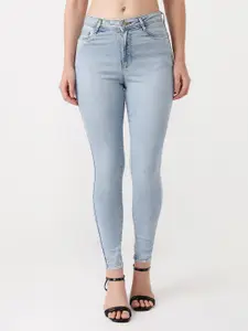 Kraus Jeans Women Skinny Fit High-Rise Light Fade Jeans