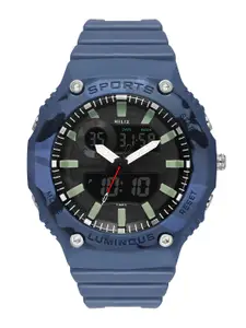 Helix By Timex Men Black Round Dial Analog-Digital Watch - TWESK4702T