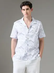 Arrow New York Men Slim Fit Opaque Printed Formal Shirt