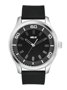 Helix By Timex Men Black Round Dial Analog Watch - TW043HG21
