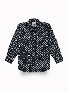 Gini and Jony Boys Comfort Opaque Printed Casual Shirt