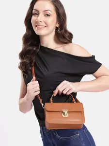 DressBerry Textured Structured Satchel