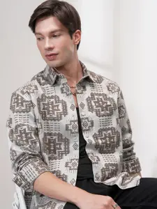 HIGHLANDER Men Comfort Opaque Casual Shirt