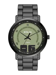 Helix By Timex Green Round Dial Analog Men's Watch - TW053HG05