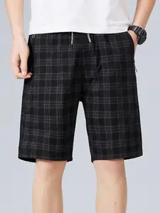 StyleCast x Revolte Men Cotton Checked Technology Shorts