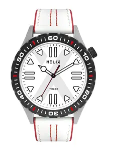 Helix By Timex Men White Round Dial Analog Watch - TW052HG04