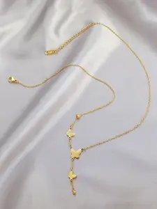 MYKI Stainless Steel Gold-Plated Enchanting Necklace