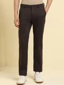 Allen Solly Men Regular Fit Mid-Rise Flat-Front Trouser