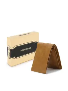 Provogue Men Textured PU Two Fold Wallet