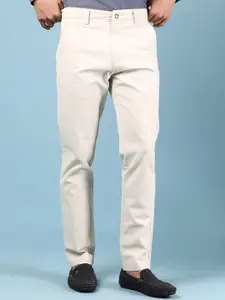 V-Mart Men Cotton Regular Fit Mid-Rise Chinos Trousers