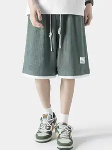 StyleCast x Revolte Men Mid-Rise Relaxed Fit Shorts